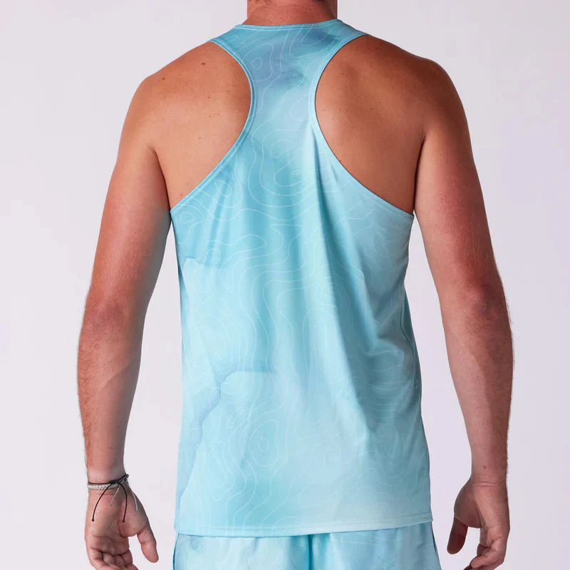 BOA Men's Competitor Lite Printed Singlet - Topographic - Image 2