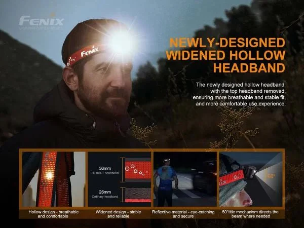 Fenix HL18R-T V2 – 800 Lumens USB Rechargeable LED Headlamp - Image 8