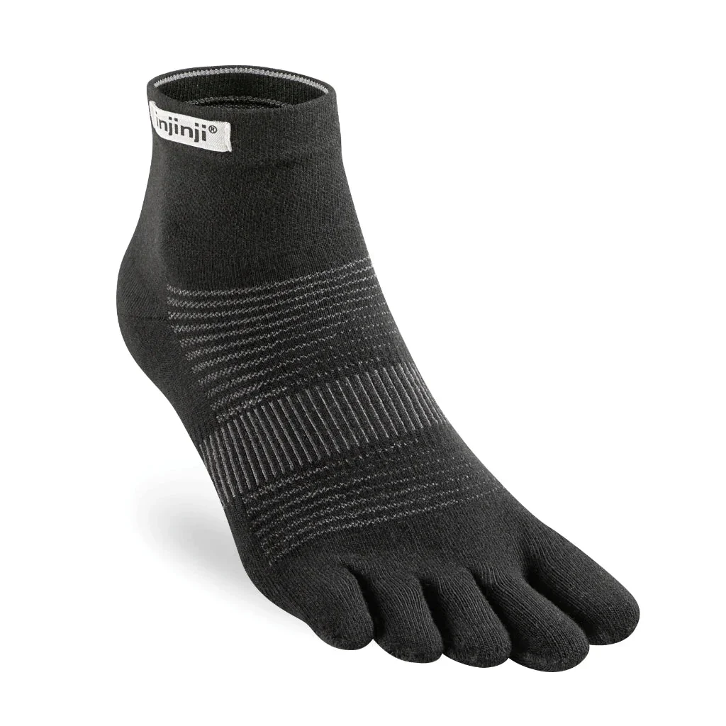 Injinji Run Mini-Crew Socks - Unisex Toe Socks for Running | Blister Prevention